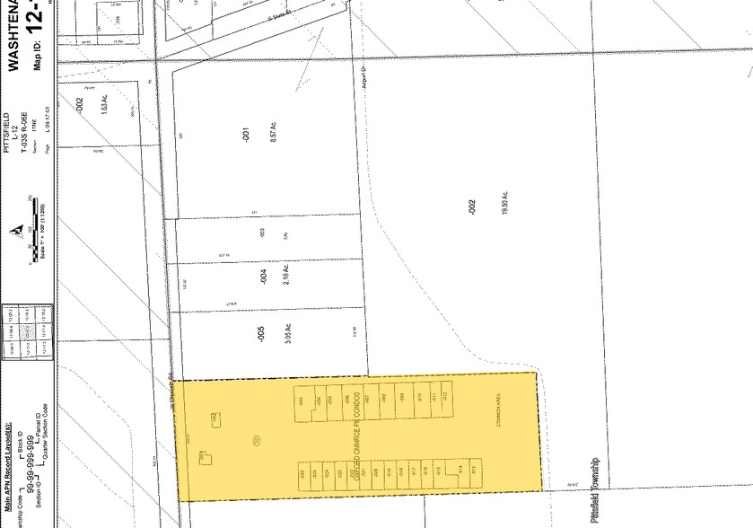 719 W Ellsworth Rd, Ann Arbor, MI à vendre - Plan cadastral - Image 2 de 5