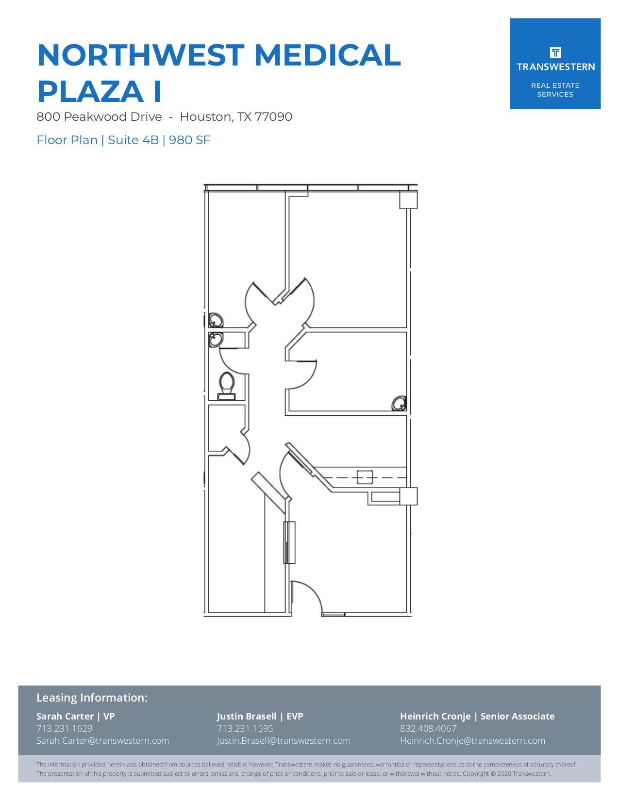 800 Peakwood Dr, Houston, TX for lease Floor Plan- Image 1 of 2