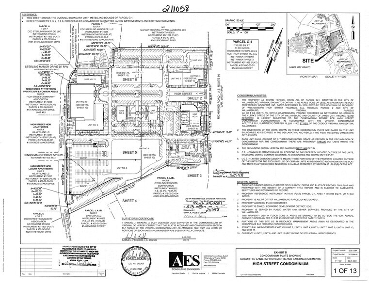 1430 High St, Williamsburg, VA à louer - Plan de site - Image 1 de 3