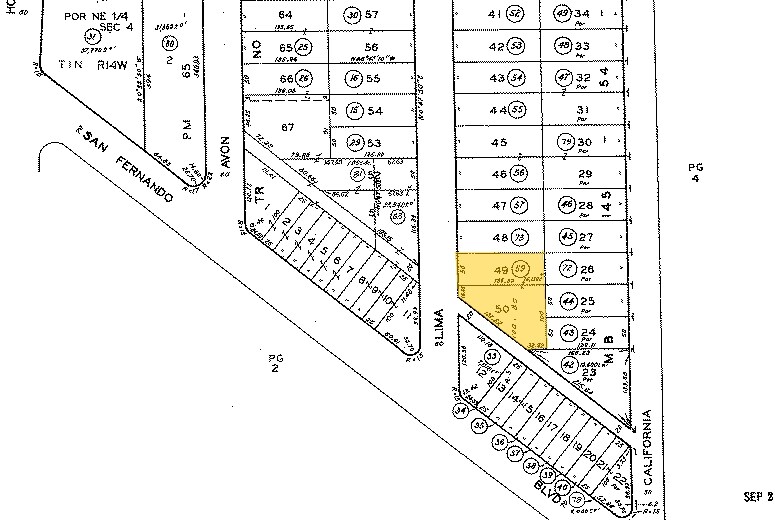 3050 N Lima St, Burbank, CA à vendre - Plan cadastral - Image 2 de 3