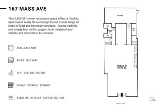167 Massachusetts Ave, Boston, MA for lease Floor Plan- Image 1 of 1