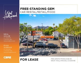 Plus de détails pour 7415 Santa Monica Blvd, Los Angeles, CA - Commerce de détail à louer