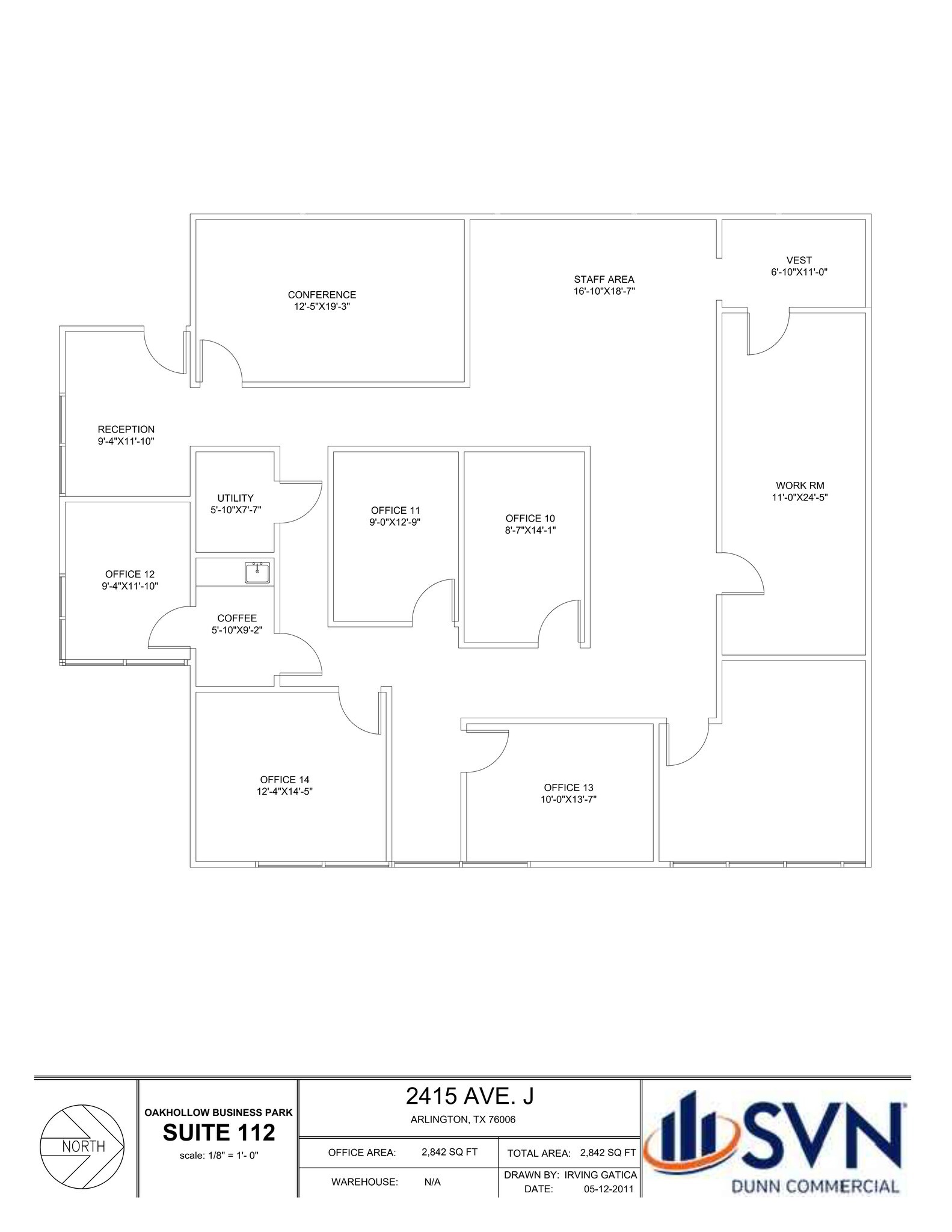 2401 Avenue J, Arlington, TX for lease Site Plan- Image 1 of 2