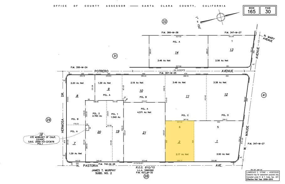 479 N Pastoria Ave, Sunnyvale, CA à louer - Plan cadastral - Image 2 de 20
