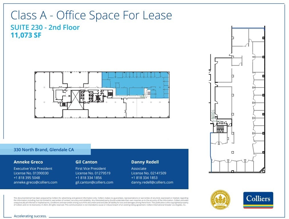 330 N Brand Blvd, Glendale, CA for lease Floor Plan- Image 1 of 1