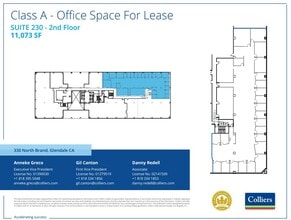 330 N Brand Blvd, Glendale, CA for lease Floor Plan- Image 1 of 1