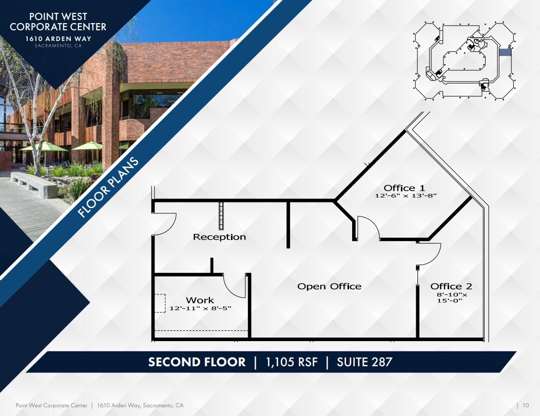 1610 Arden Way, Sacramento, CA for lease Floor Plan- Image 1 of 1