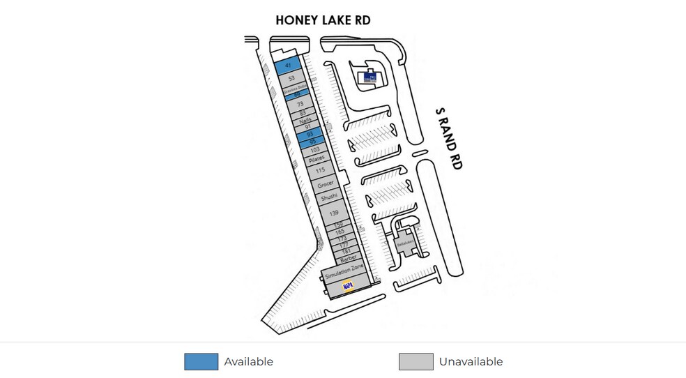 33-193 S Rand Rd, Lake Zurich, IL à louer - Plan de site - Image 2 de 6