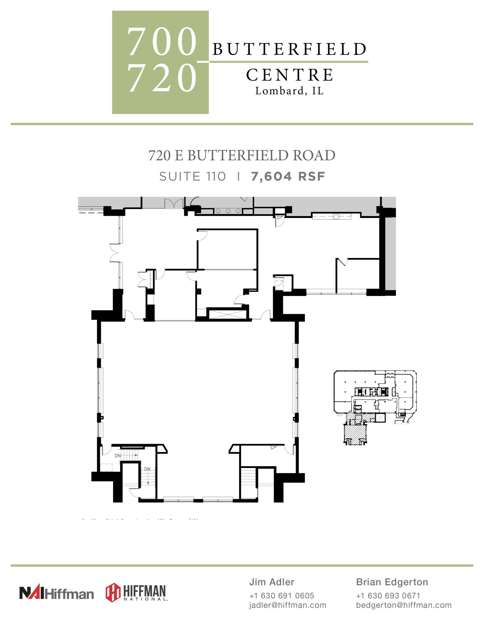 720 E Butterfield Rd, Lombard, IL à louer Plan d’étage- Image 1 de 1