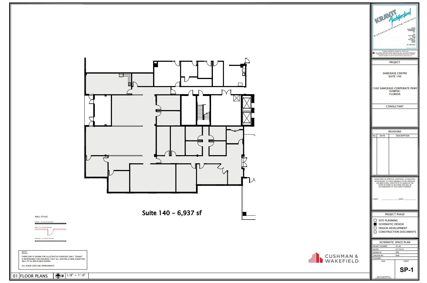 1560 Sawgrass Corporate Pkwy, Sunrise, FL for lease Floor Plan- Image 1 of 1