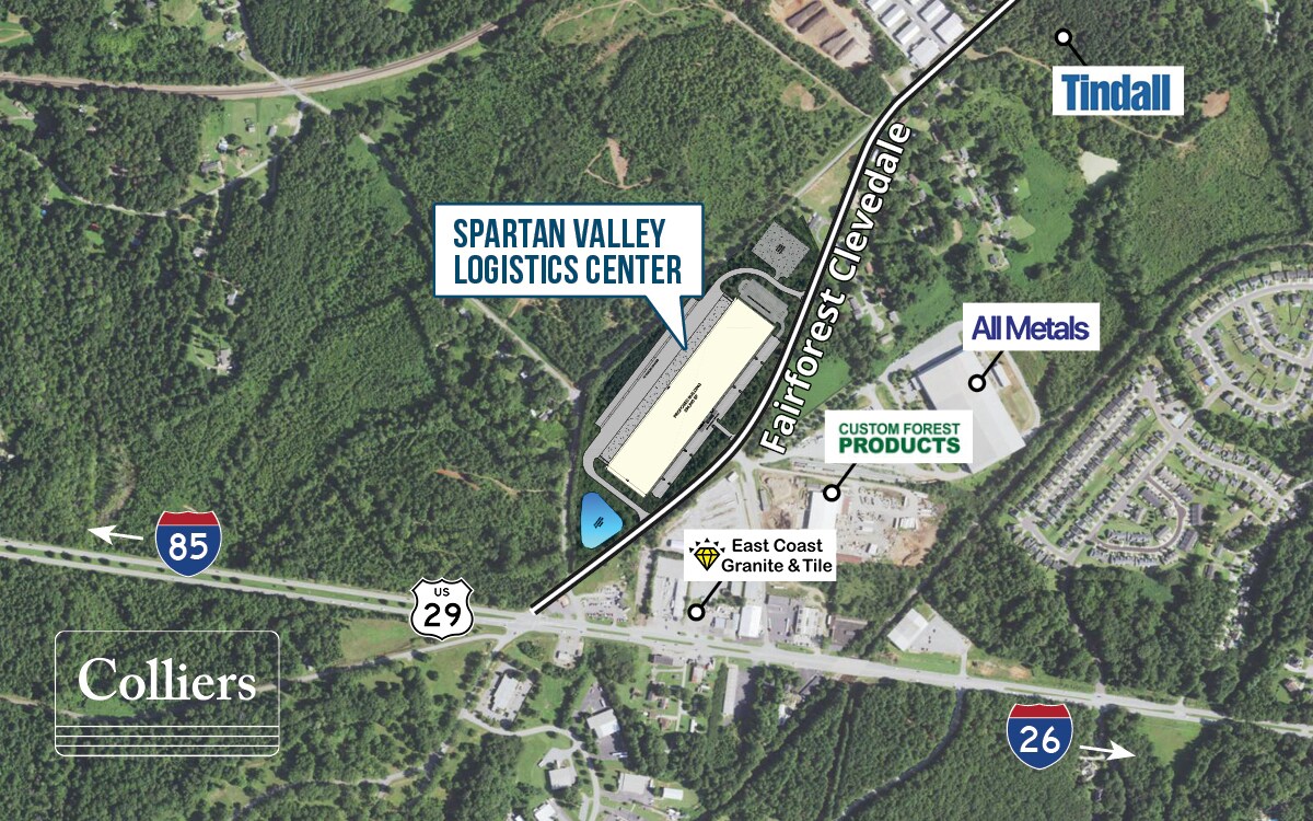 0 Fairforest Clevedale Rd, Spartanburg, SC à louer Aérien- Image 1 de 4