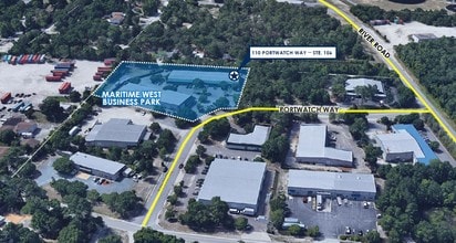 110 Portwatch Way, Wilmington, NC - AERIAL  map view