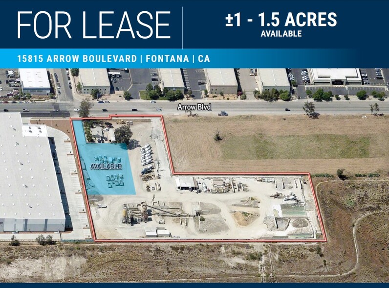 15815 Arrow Blvd, Fontana, CA for lease - Building Photo - Image 1 of 2