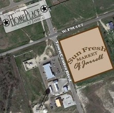 180 Town Center Blvd, Jarrell, TX - AERIAL  map view