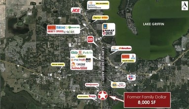 1012 S 14th St, Leesburg, FL - Aérien Vue de la carte