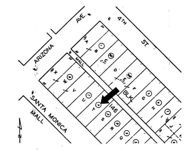 1319-1323 3rd St. Promenade, Santa Monica, CA for lease - Plat Map - Image 2 of 4