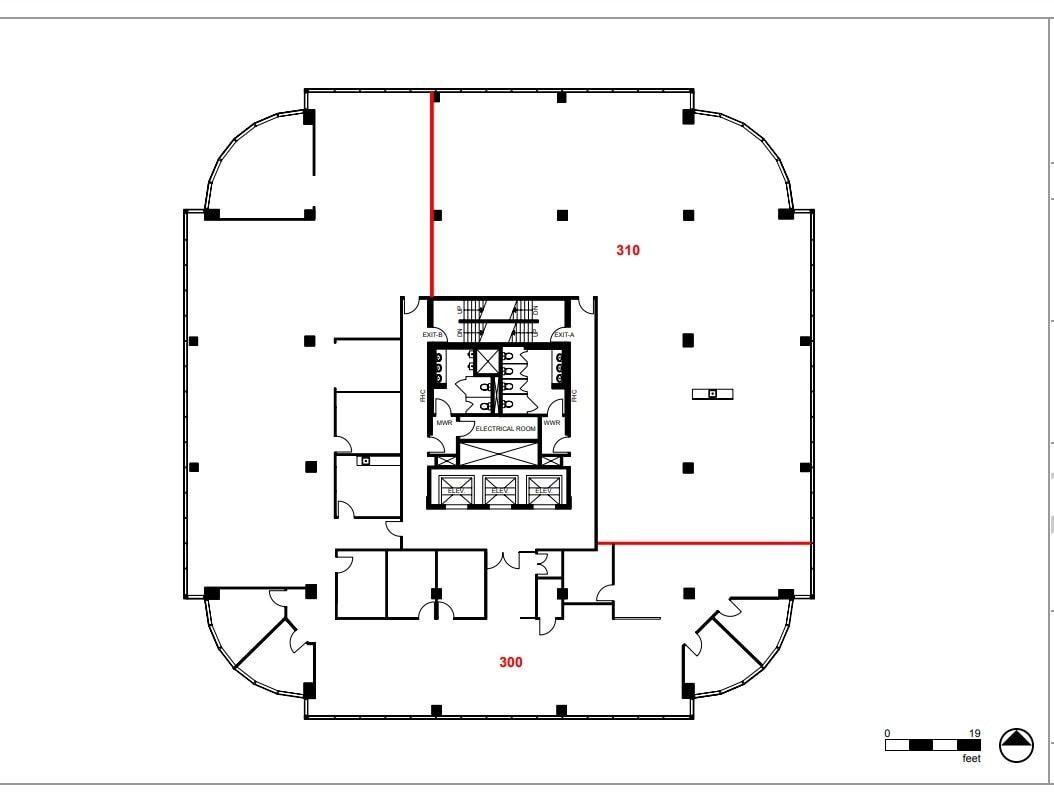 1400 Blair Towers Pl, Ottawa, ON à louer Plan d’étage- Image 1 de 1