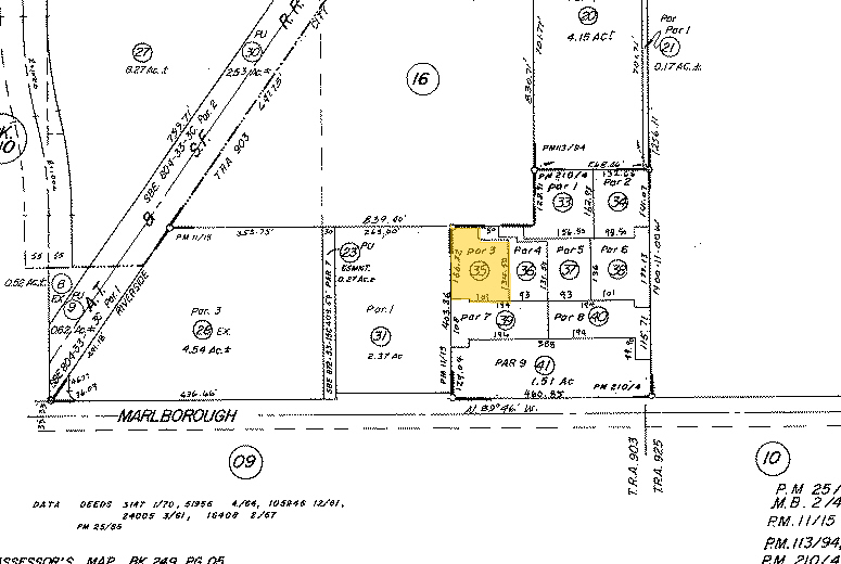 1535 Marlborough Ave, Riverside, CA à louer - Plan cadastral - Image 2 de 2