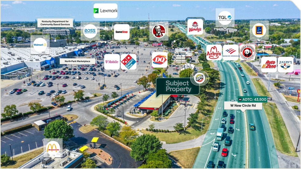 440 W New Circle Rd, Lexington, KY for sale - Aerial - Image 2 of 3