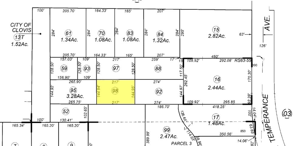 918 N Temperance Ave, Clovis, CA à louer - Plan cadastral - Image 2 de 6