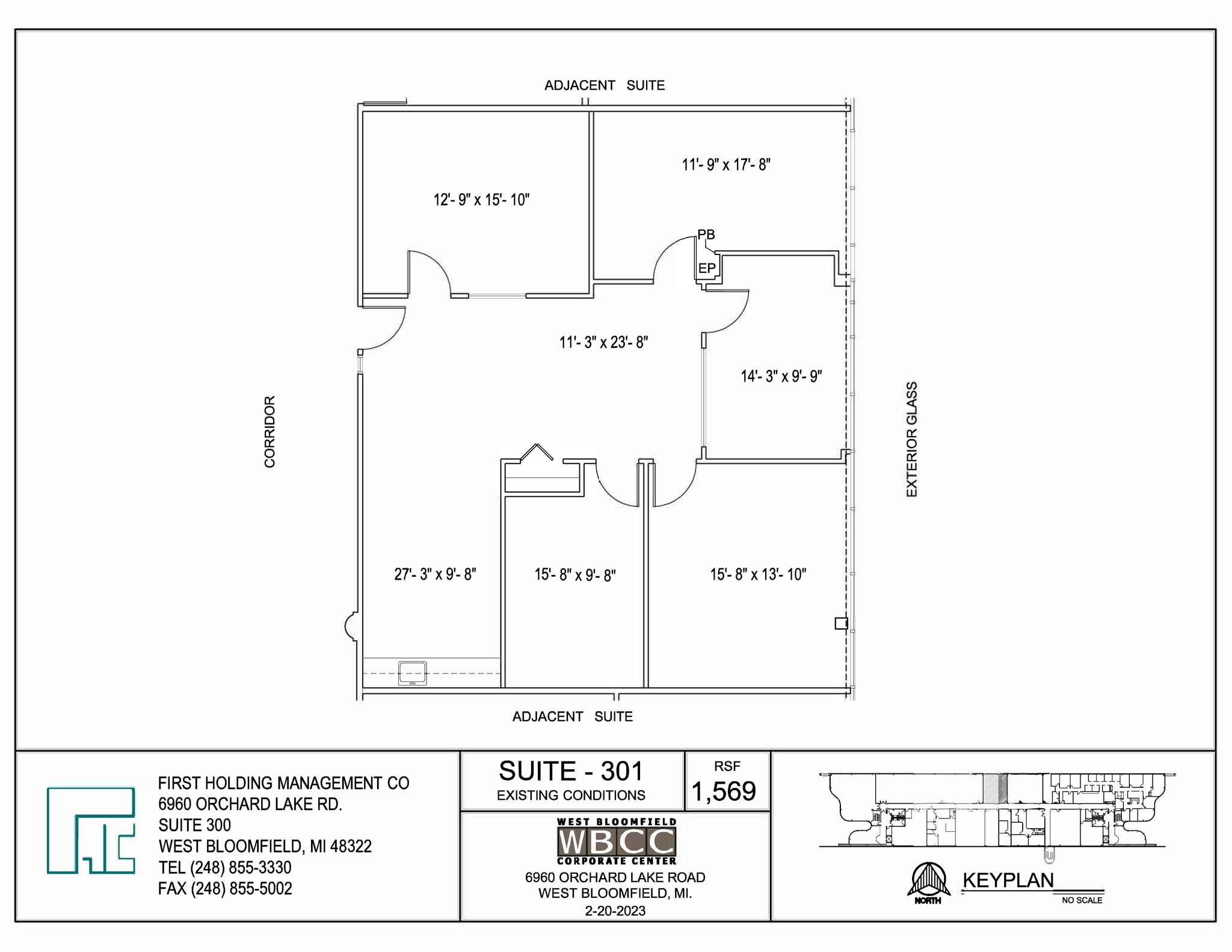 6960 Orchard Lake Rd, West Bloomfield, MI à louer Plan d’étage- Image 1 de 2