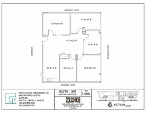 6960 Orchard Lake Rd, West Bloomfield, MI à louer Plan d’étage- Image 1 de 2