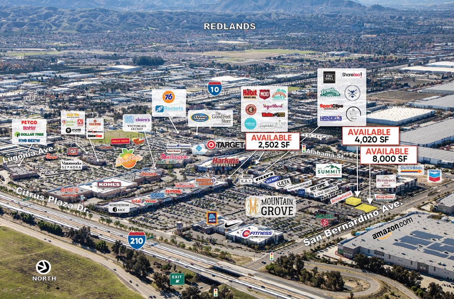 27651 San Bernardino Ave, Redlands, CA for lease - Aerial - Image 1 of 14