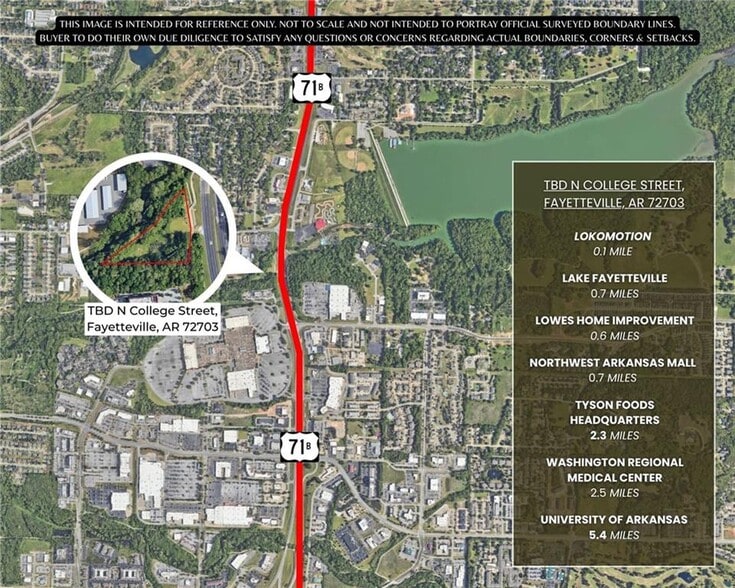 N College Ave, Fayetteville, AR à vendre - Aérien - Image 2 de 12