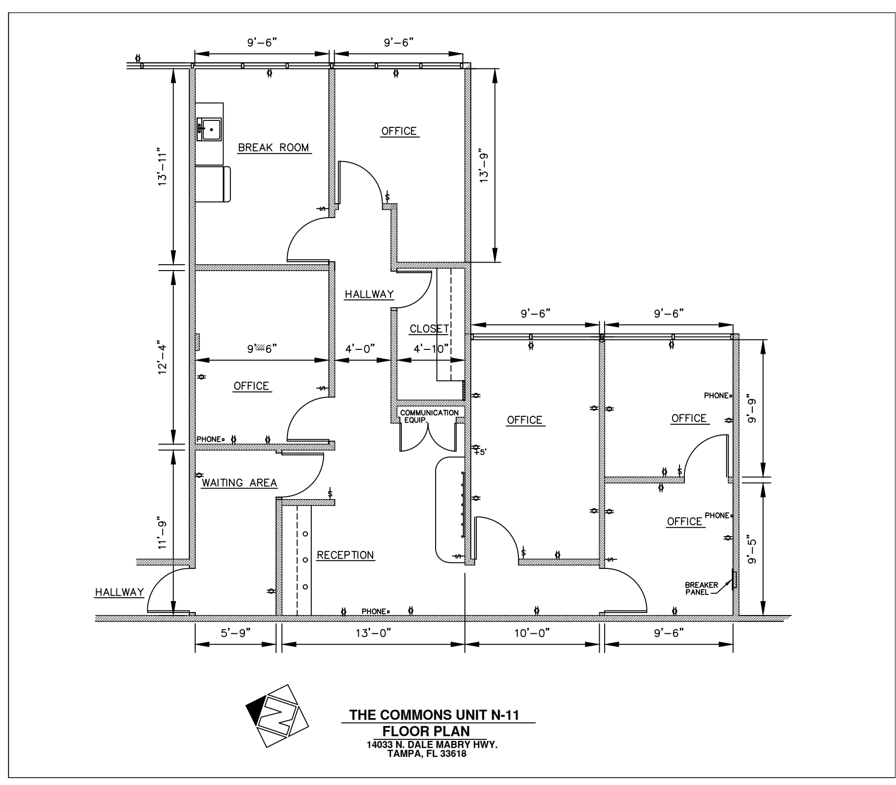 14003-14019 N Dale Mabry Hwy, Tampa, FL for lease Floor Plan- Image 1 of 9