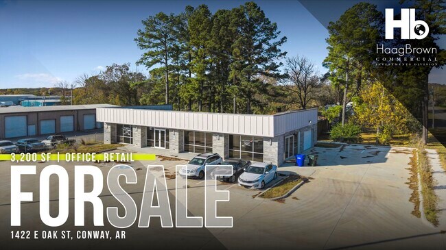 Plus de détails pour 1422 E Oak St, Conway, AR - Flex à vendre
