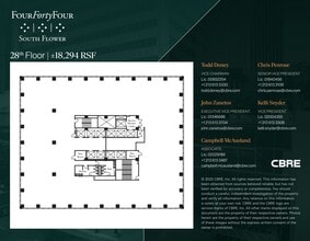 444 S Flower St, Los Angeles, CA à louer Plan d’étage- Image 1 de 1