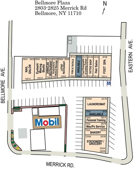 2803-2815 Merrick Rd, Bellmore, NY à louer - Plan de site - Image 2 de 13