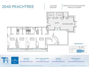 2045 Peachtree Rd NE, Atlanta, GA à louer Plan d’étage- Image 1 de 1