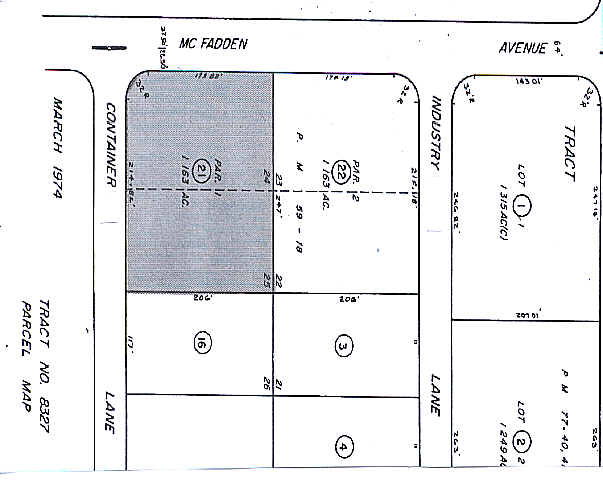 5412 McFadden Ave, Huntington Beach, CA à louer - Plan cadastral - Image 2 de 5