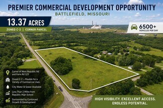 Plus de détails pour W Republic Rd & Farm Rd 123, Battlefield, MO - Terrain à vendre