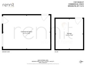 1707 Dean St, Brooklyn, NY for lease Floor Plan- Image 2 of 5