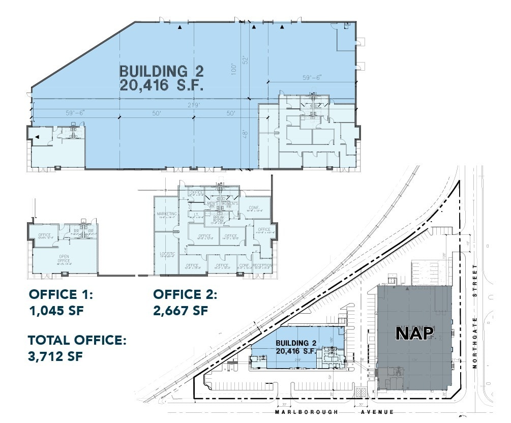 975 Marlborough Ave, Riverside, CA à louer Plan d’étage- Image 1 de 1