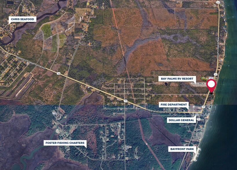 15525 Alabama 193, Coden, AL for sale - Aerial - Image 1 of 2