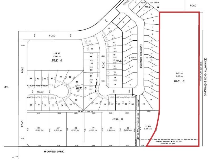 TBD 2A Hwy, Carstairs, AB à vendre Plan de site- Image 1 de 1