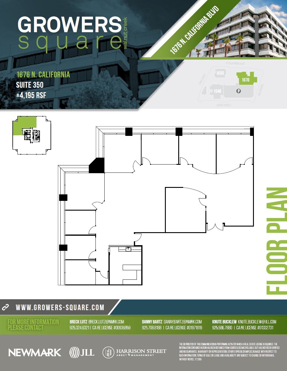 1676 N California Blvd, Walnut Creek, CA for lease Floor Plan- Image 1 of 1