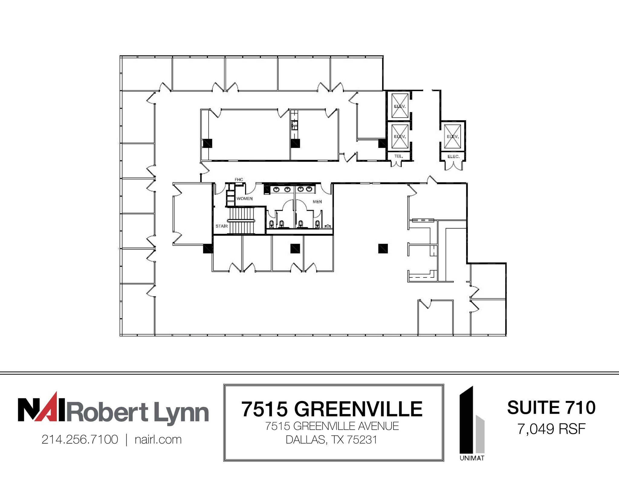 7515 Greenville Ave, Dallas, TX à louer Plan d’étage- Image 1 de 1