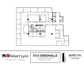 7515 Greenville Ave, Dallas, TX à louer Plan d’étage- Image 1 de 1