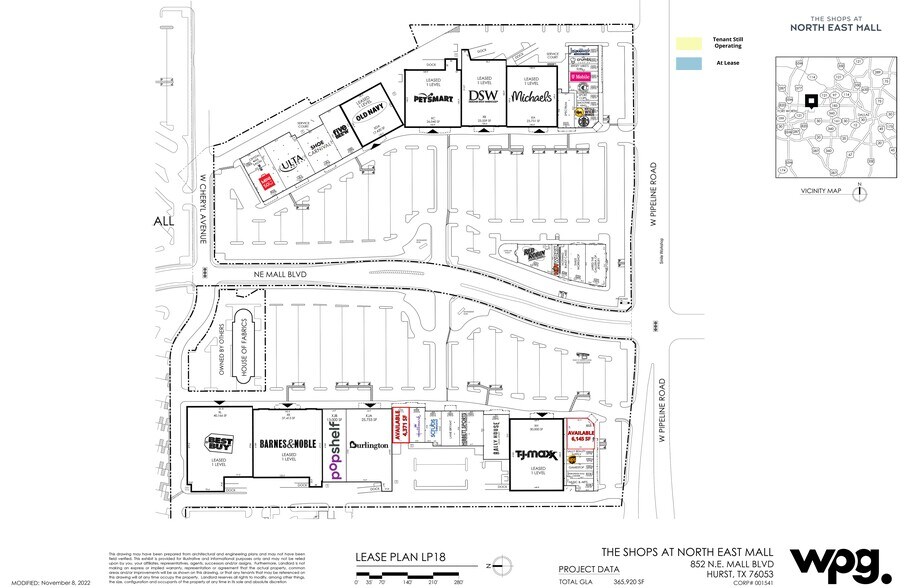 869 North East Mall Blvd, Hurst, TX à louer - Plan de site - Image 1 de 4