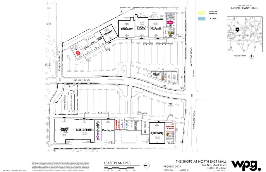 869 North East Mall Blvd, Hurst, TX for lease - Site Plan - Image 1 of 4
