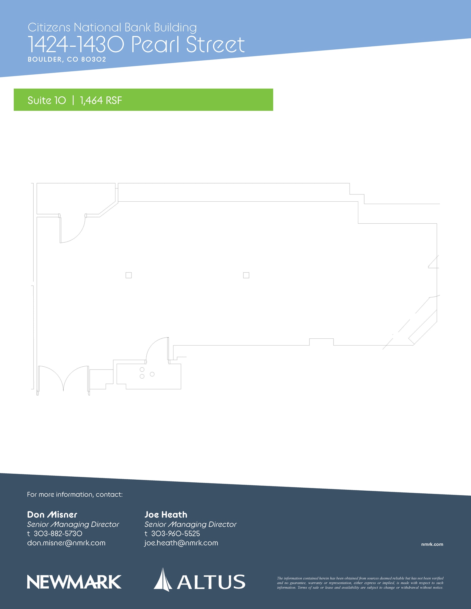2010 14th St, Boulder, CO for lease Floor Plan- Image 1 of 1