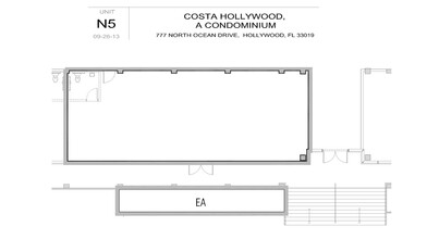 777 N Ocean Dr, Hollywood, FL à louer Plan d’étage- Image 1 de 3