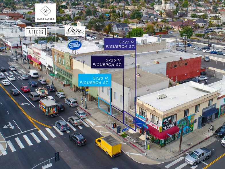 5723-5727 N Figueroa St, Los Angeles, CA à louer - Aérien - Image 1 de 6