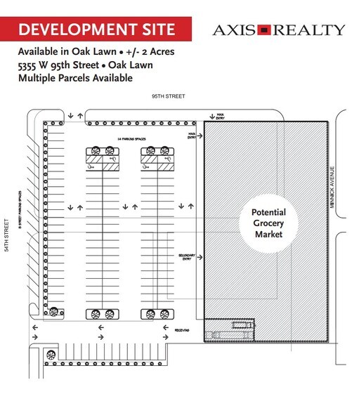 5355 W 95th St, Oak Lawn, IL à louer - Plan de site - Image 2 de 2