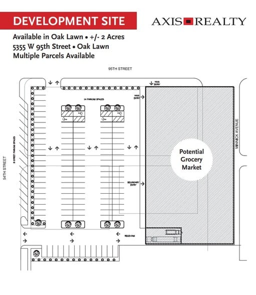 5355 W 95th St, Oak Lawn, IL for lease - Site Plan - Image 2 of 2