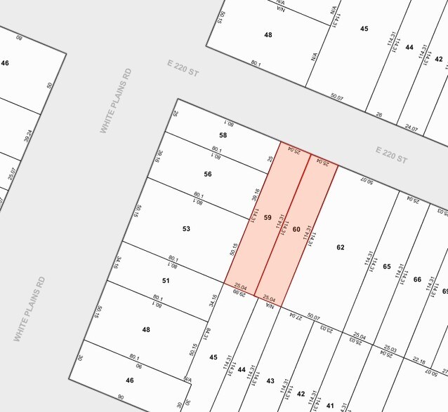 710-712 E 220th St, Bronx, NY à vendre - Plan cadastral - Image 2 de 12